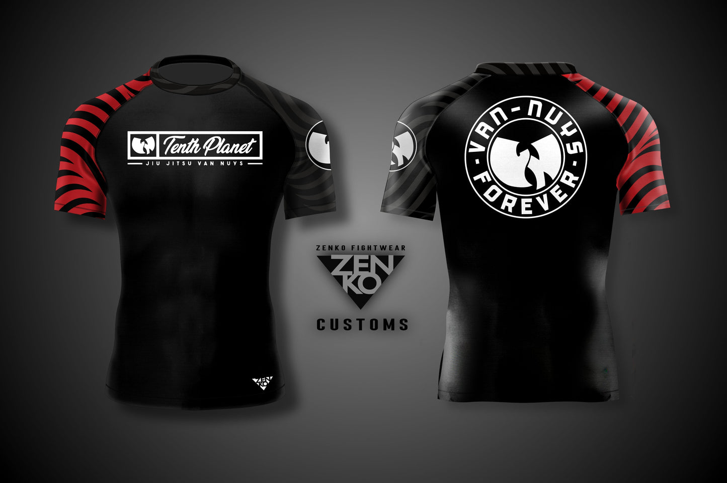 10th Planet Van Nuys "Forever" Short Sleeve Ranked Rashguard (Black)