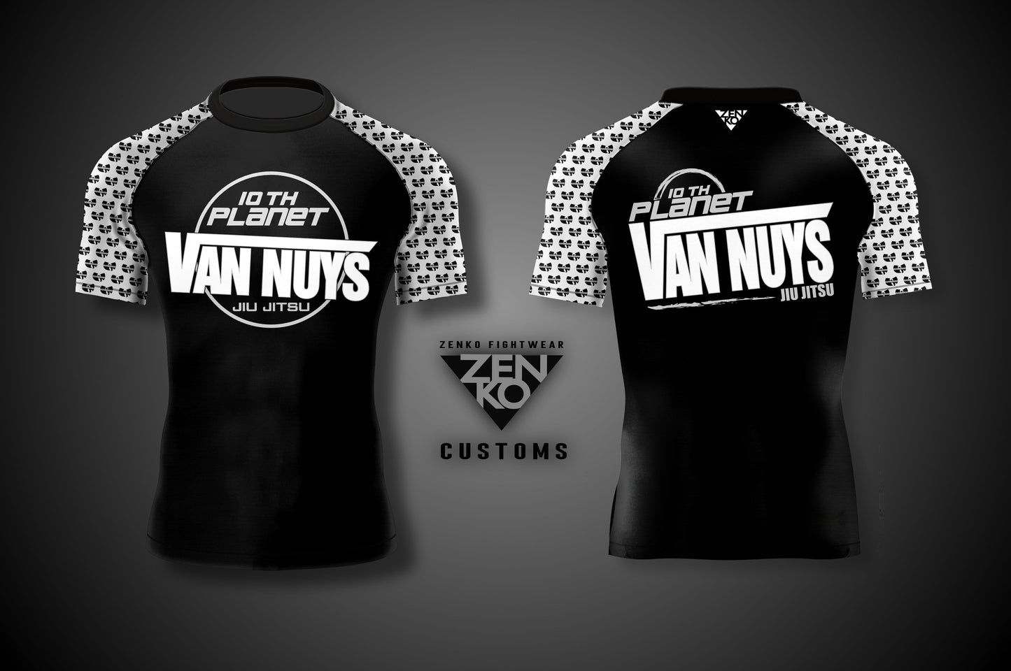 10th Planet Van Nuys Short Sleeve Ranked Rashguard (White)