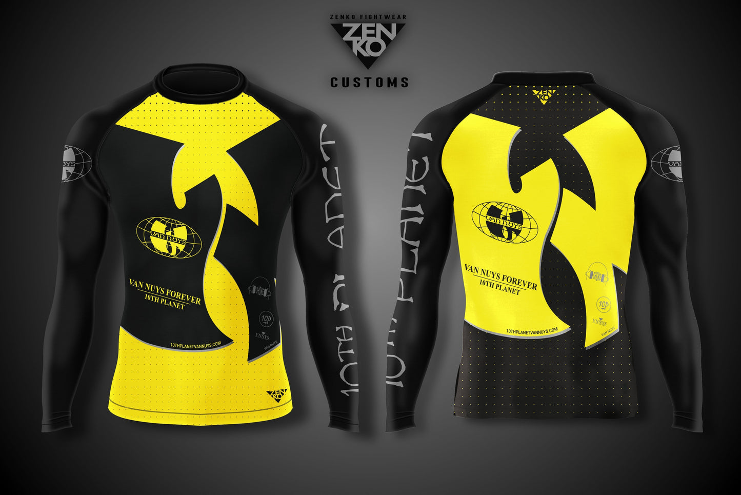 10th Planet Van Nuys Long Sleeve "Album" Rashguard