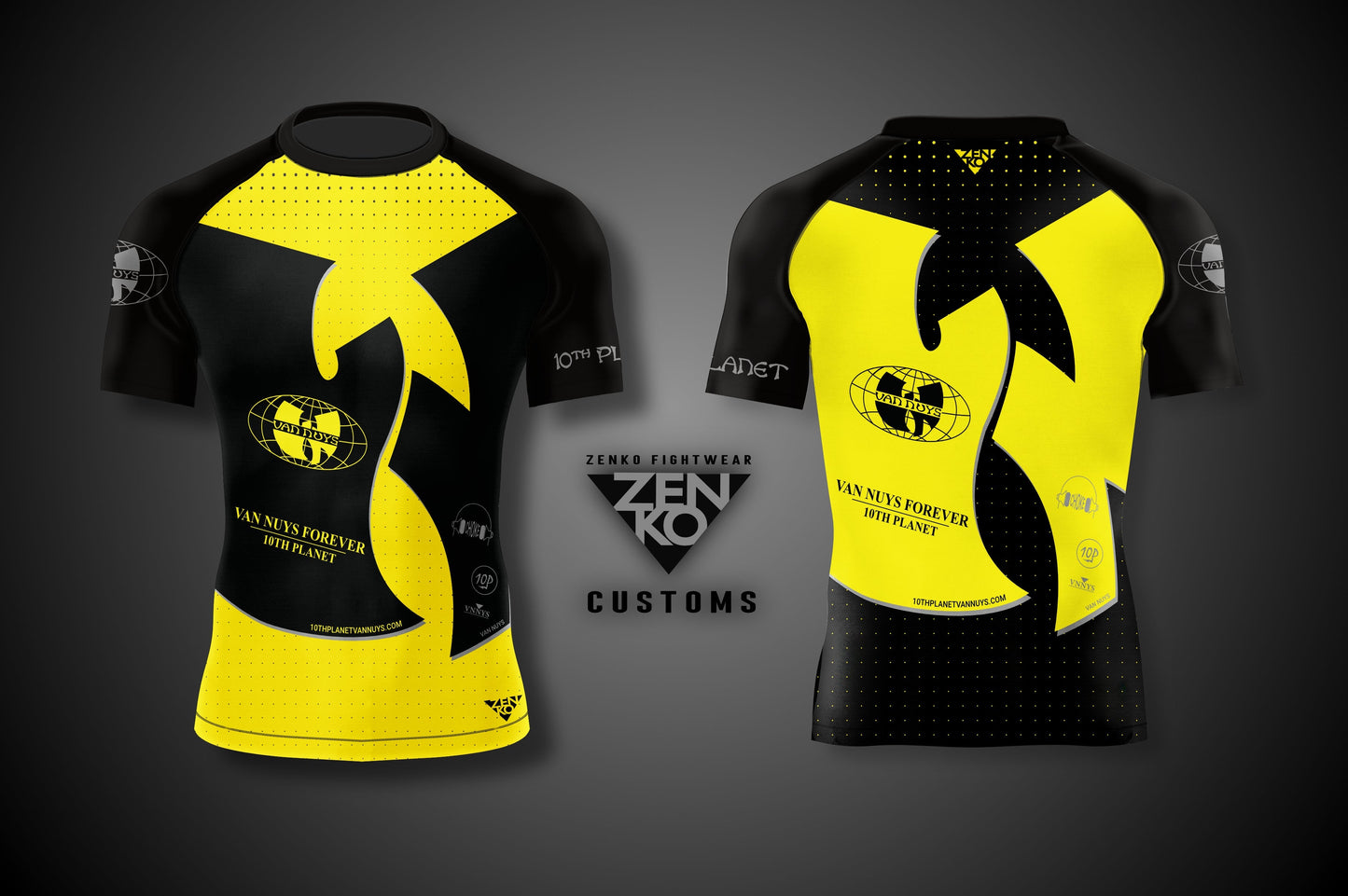 10th Planet Van Nuys Short Sleeve "Album" Rashguard