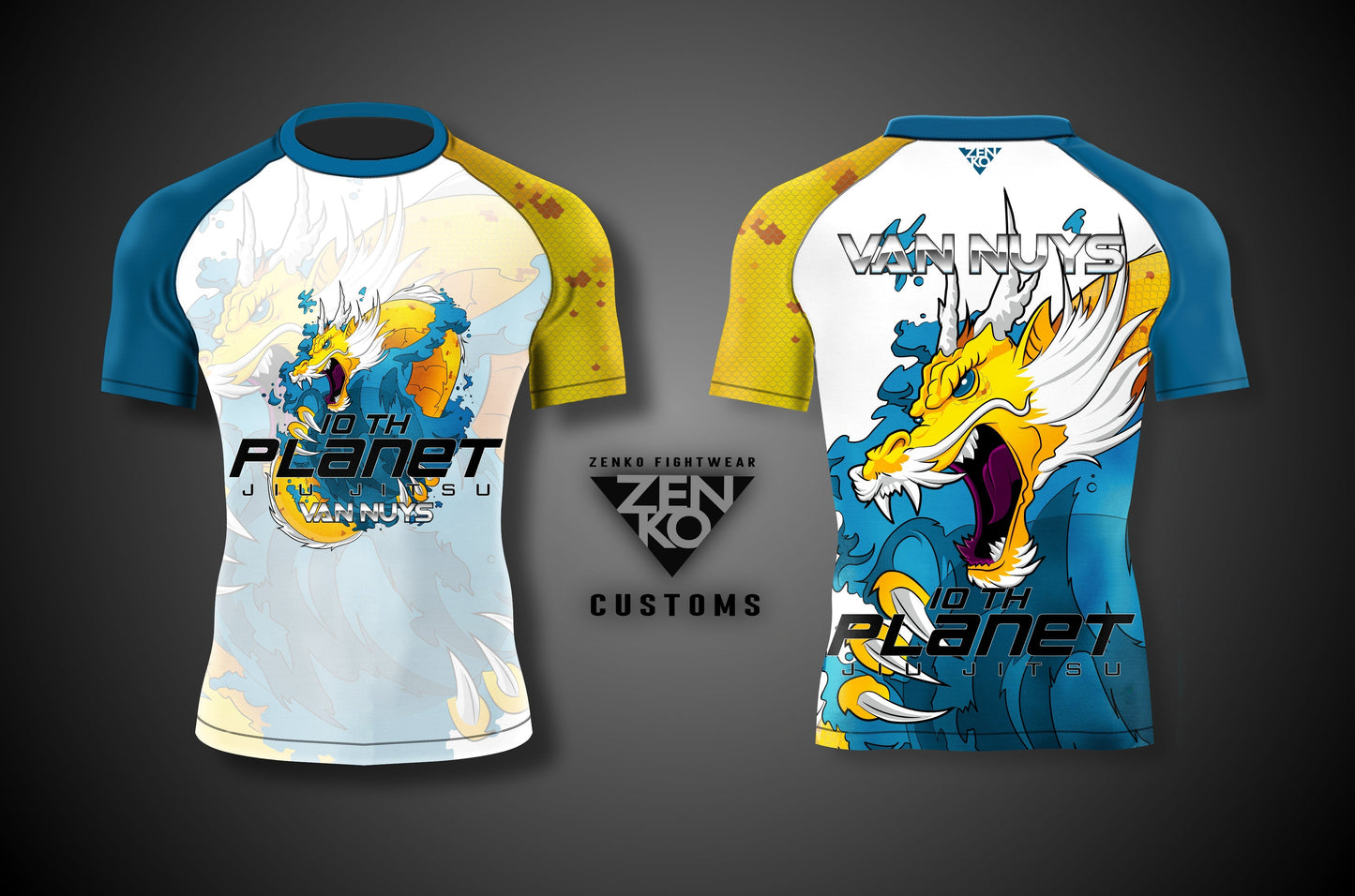 10th Planet Van Nuys Short Sleeve "Dragon" Rashguard