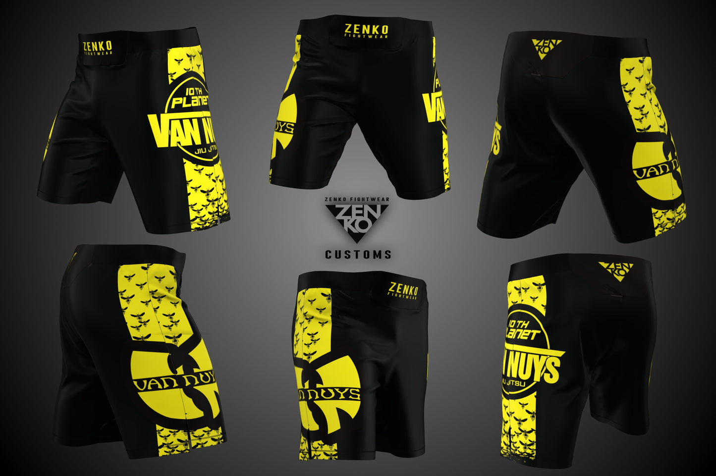 10th Planet Van Nuys UltraLite Shorts (Yellow)